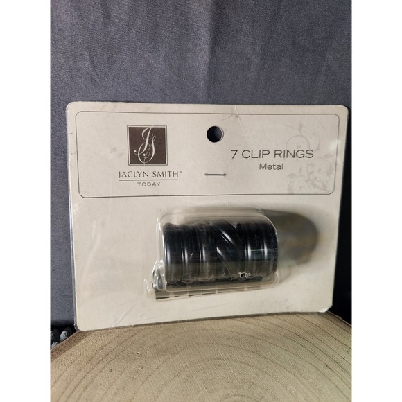 Jaclyn Smith Other - Jaclyn Smith 7 Clip Metal Curtain Panel  Rings  - Burnished‎ Bronze 1.18 in~NIP